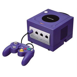 Nintendo Gamecube Console Purple AV Model (Console, OEM Controller, Cords)